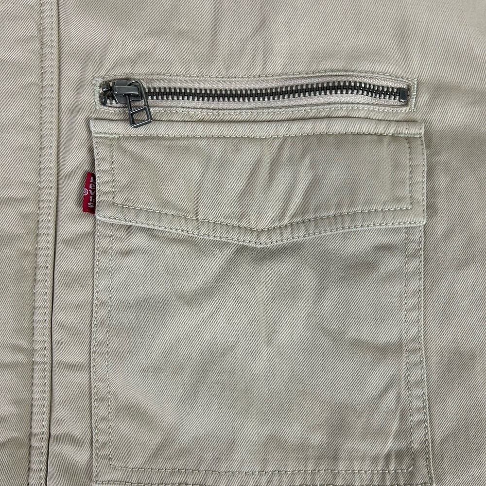 Levi's Men's‎ Miramar Military Jacket Tan Khaki Cotton Trucker Barn Coat S $108 - Picture 6 of 13